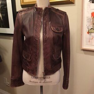 Vintage Tory Burch leather jacket size 4